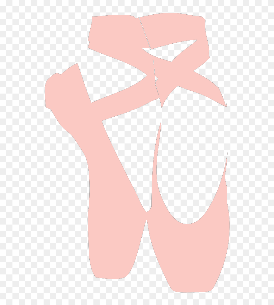 Dance, Girl, Feet, Pink, Shoes, Ballet, Slippers - Sapatilha De Bailarina Vetor Clipart