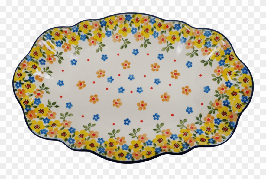 5" X - Platter Clipart