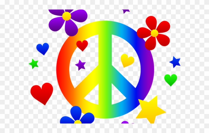 Justin Timberlake Clipart Design - 60s Peace Symbol - Png Download