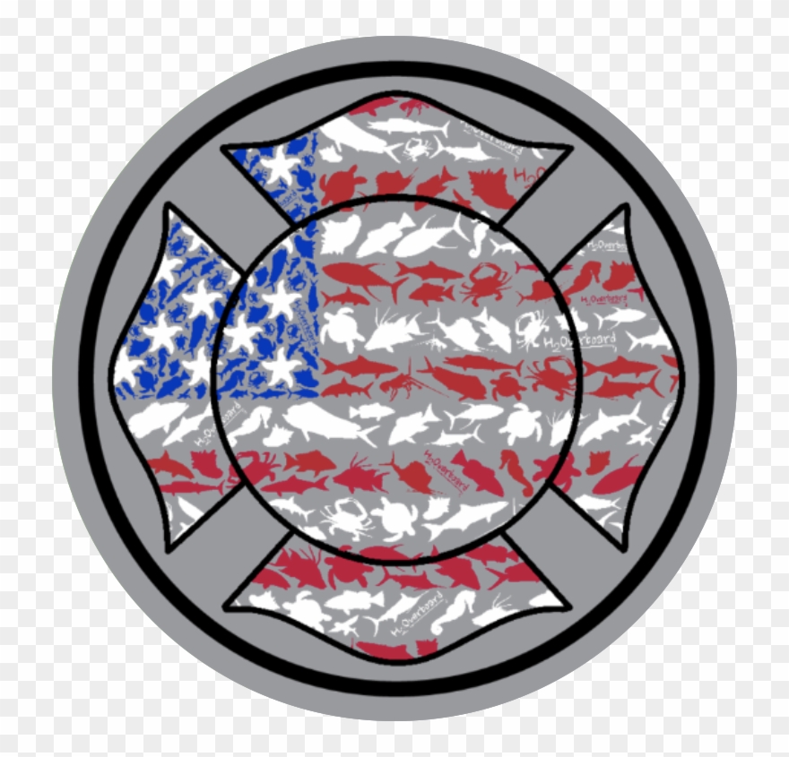 American Maltese Cross Sticker - Circle Clipart