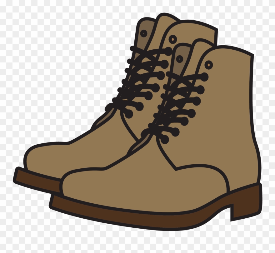 Vector Library Animation Drawing Shoe Men S Warm Brown - Bota Desenho Png Clipart