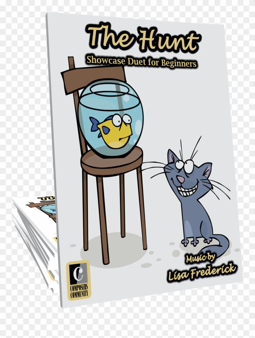 The Hunt Is A Lively, Evenly-leveled Piano Duet By - Cartoon Clipart