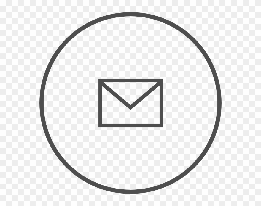 Mail Icon - Circle Clipart