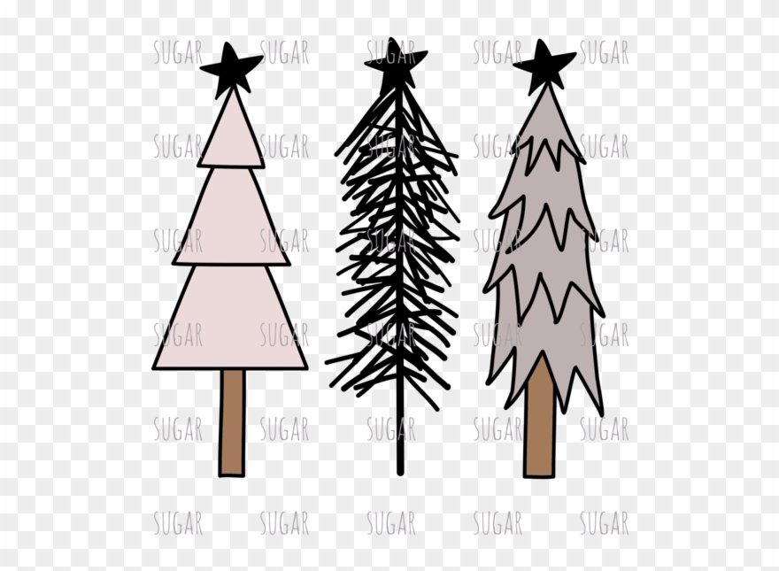 Christmas Tree Rustic Png Clipart