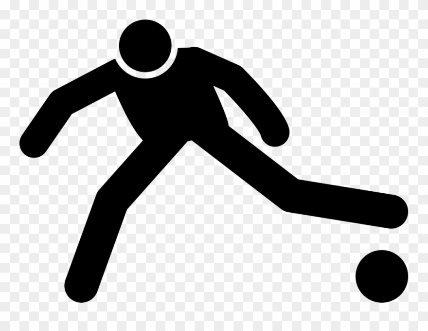 Football Player Running With The Ball Comments - Illustration Clipart
