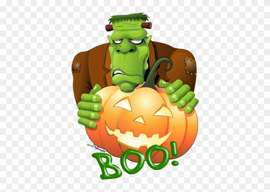 Halloween Frankie - Halloween Cartoon Frankenstein Clipart