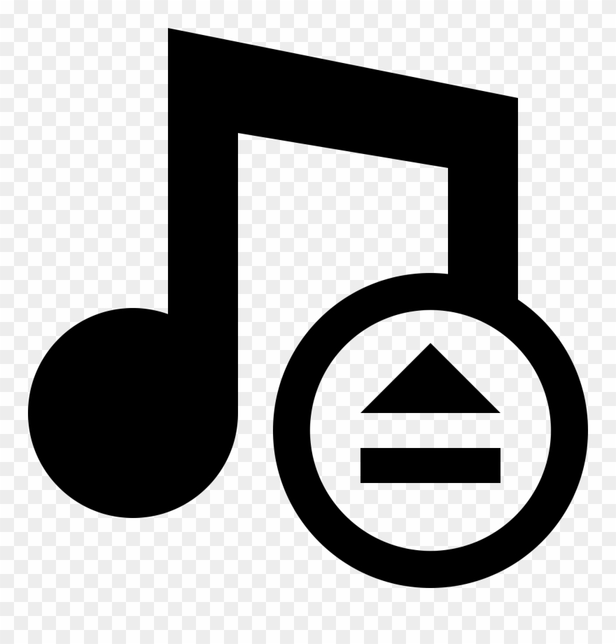 Open - Logo Music And Button Black Png Clipart