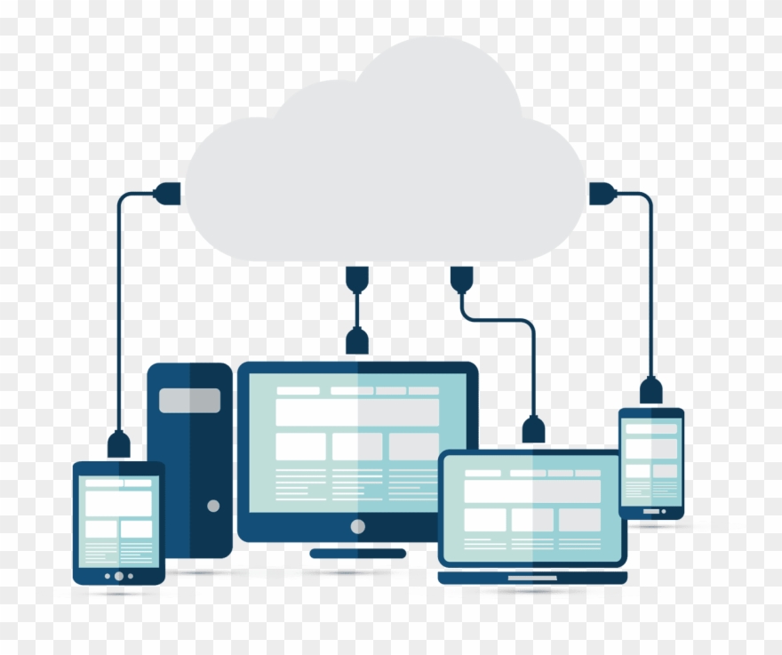 Remote Desktop Services Server - Virus Malware Clipart