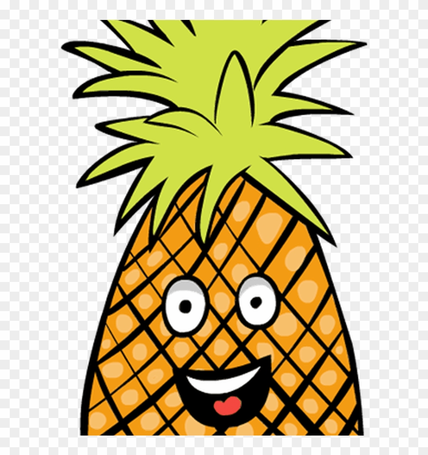 Clipart Pineapple Pineapple Fruit Clip Art - Cartoon Fruit Clipart Png Transparent Png