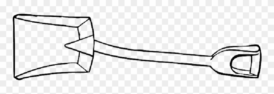 Shovel Coloring Page Clipart