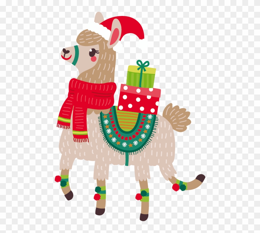 #tring Christmas Festival 30th November - Llama Christmas Clipart