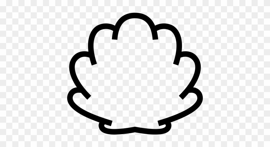 Seashell Rubber Stamp - Seashell Icon Clipart