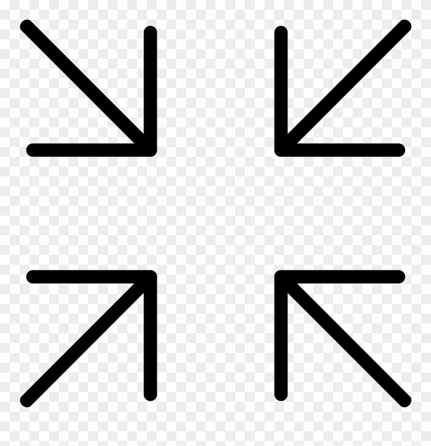 Shrink New Comments - Expand And Collapse Icon Clipart