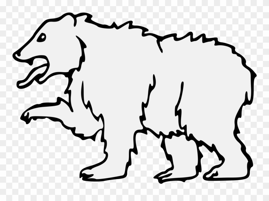 Bear Passant - Illustration Clipart
