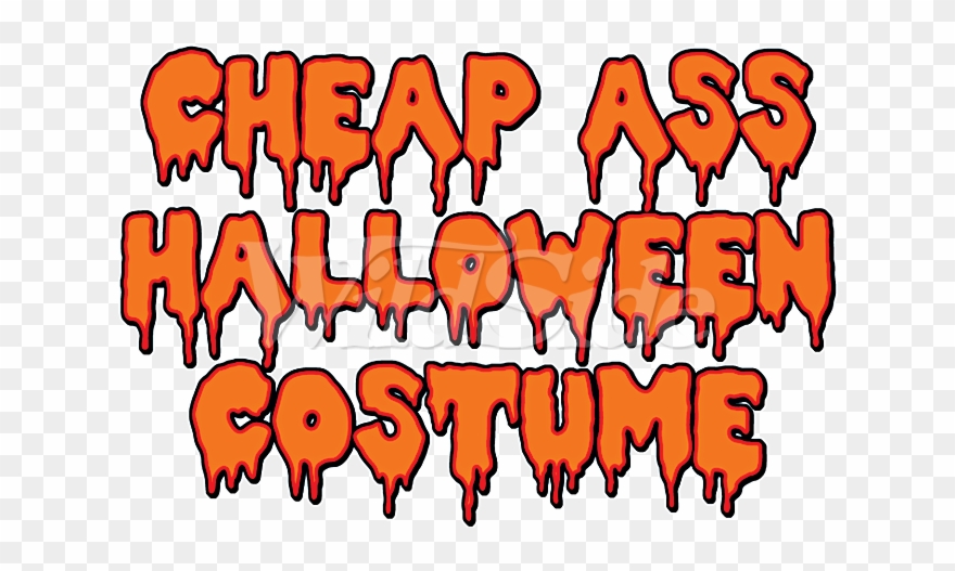 Cheap Ass Halloween Costume Clipart