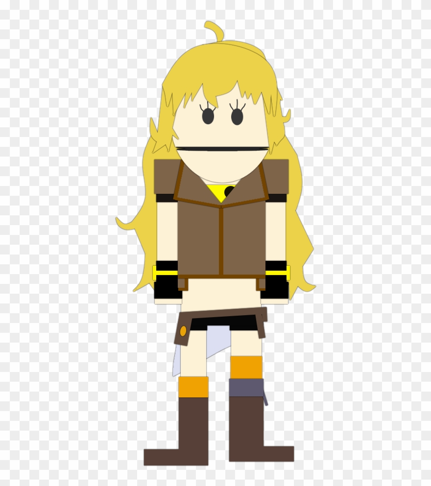 Yang Xiao Long Yellow Cartoon - Rwby South Park Clipart