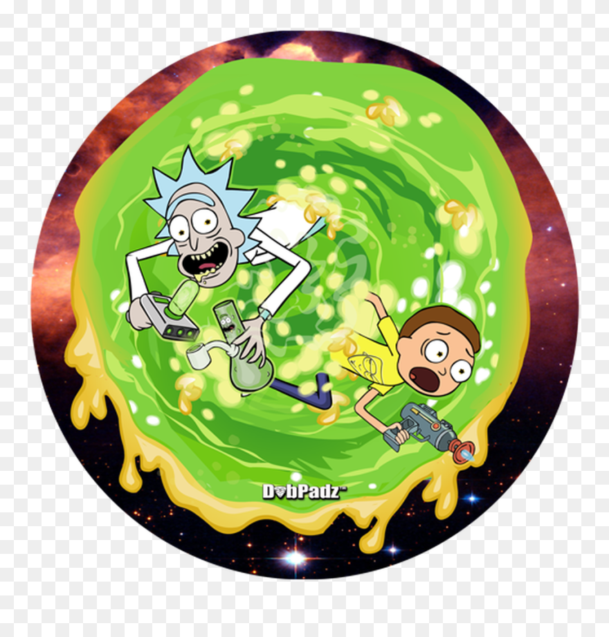 Rick & Morty Wax Portal Dabpadz - Rick N Morty Round Clipart