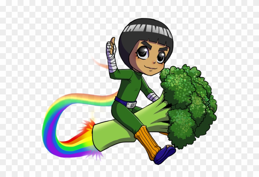 Rock Lee Broccoli Key Charm - Rock Lee Broccoli Clipart