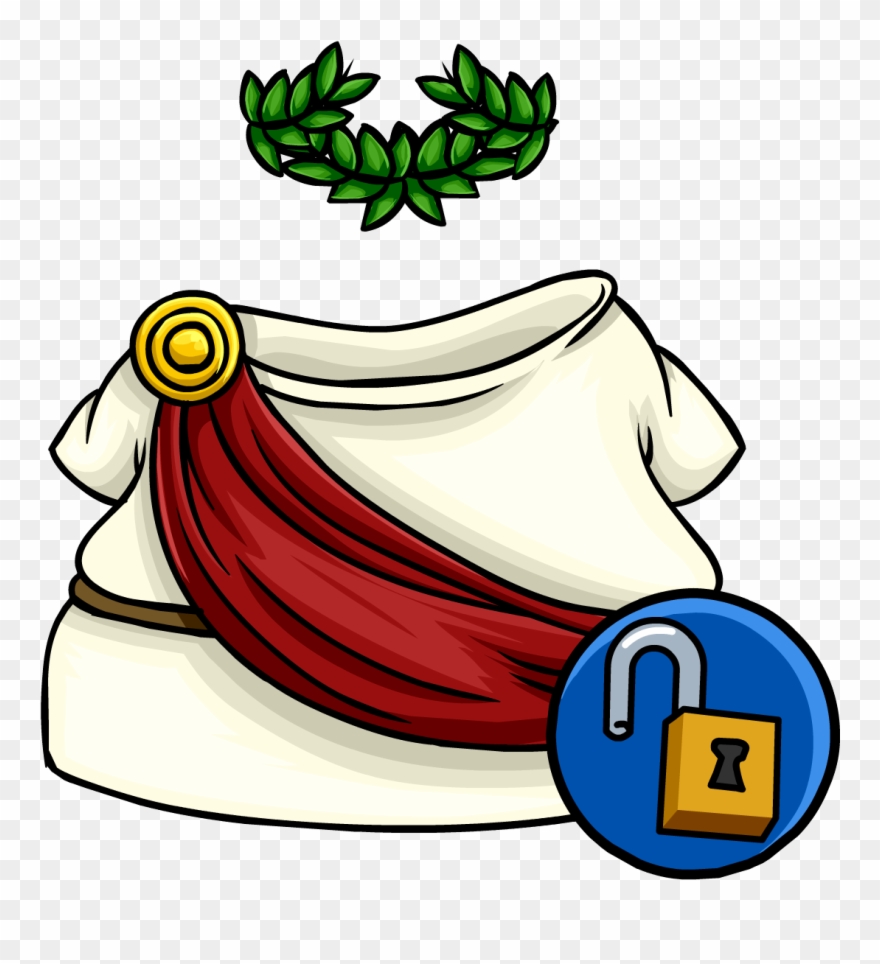 Club Penguin Wiki Fandom - Roman Toga Clip Art - Png Download