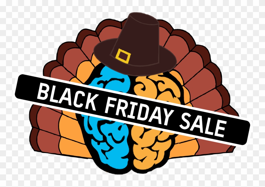 Black Friday Turkey Brain 2 - Thanksgiving Png Clipart