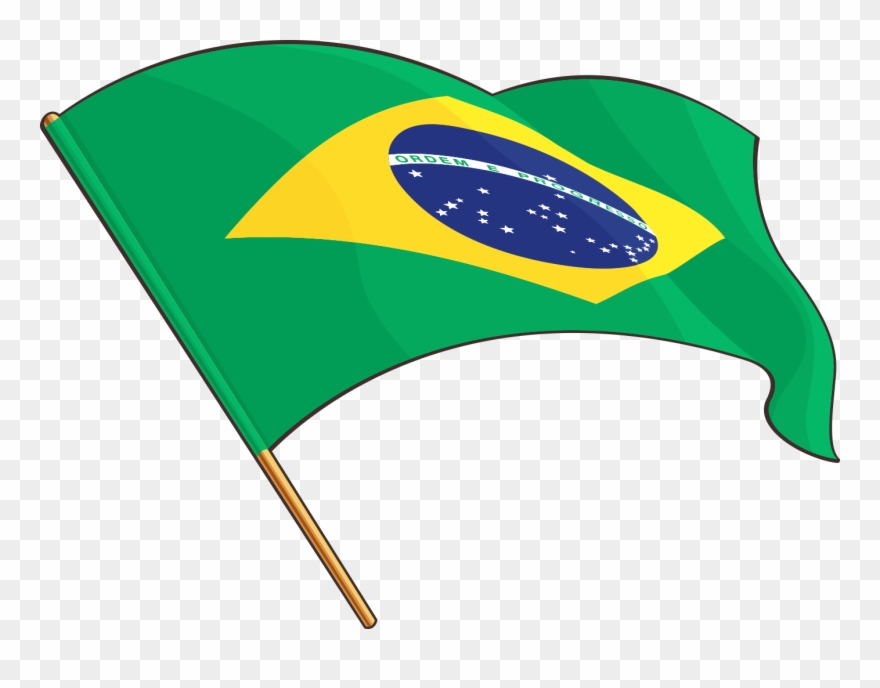 1378 X 1015 4 0 - Brazil Flag Drawing Clipart