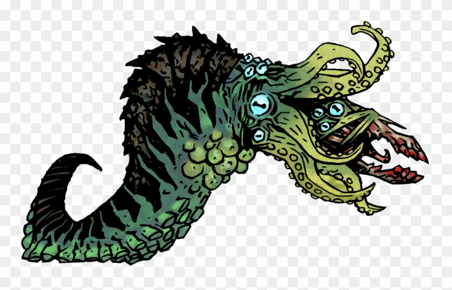 Large Carrion Eater - Darkest Dungeon Worm Clipart