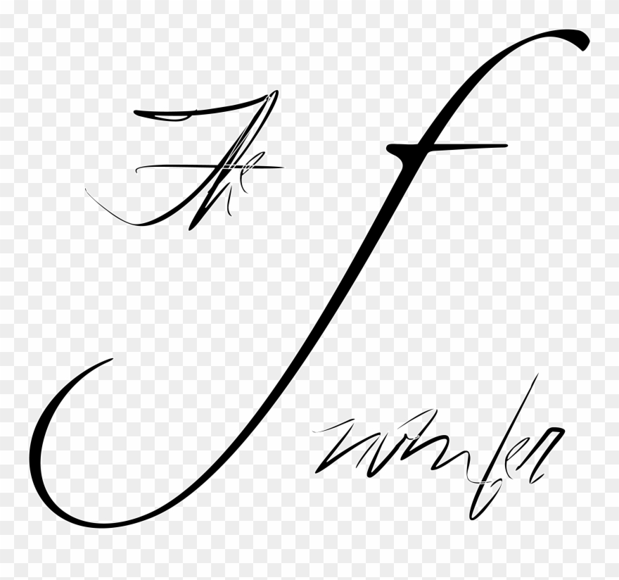 The F Number - Line Art Clipart