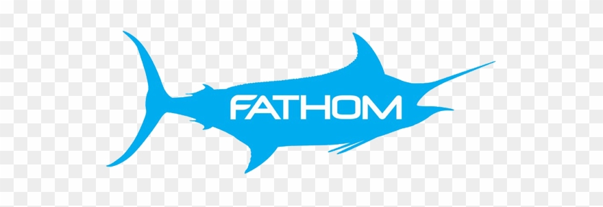 Fathom Offshore Marlin Vinyl Decal - Fathom Offshore Clipart