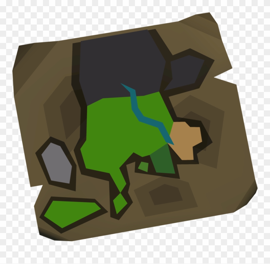The Mining Sites Map Is An Item Given To Player By - Illustration Clipart