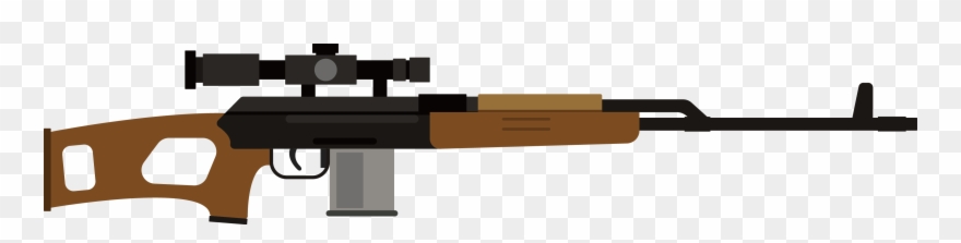 Futuristic Assault Rifle Clipart