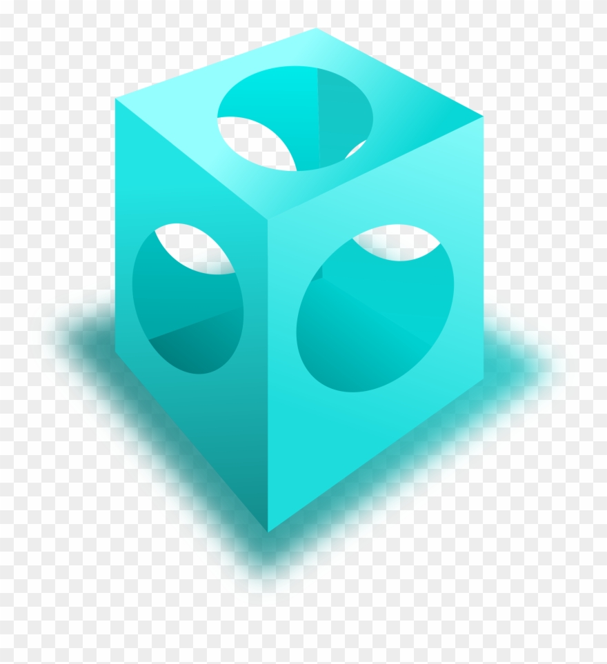 Big Image - Cube With Holes Clipart