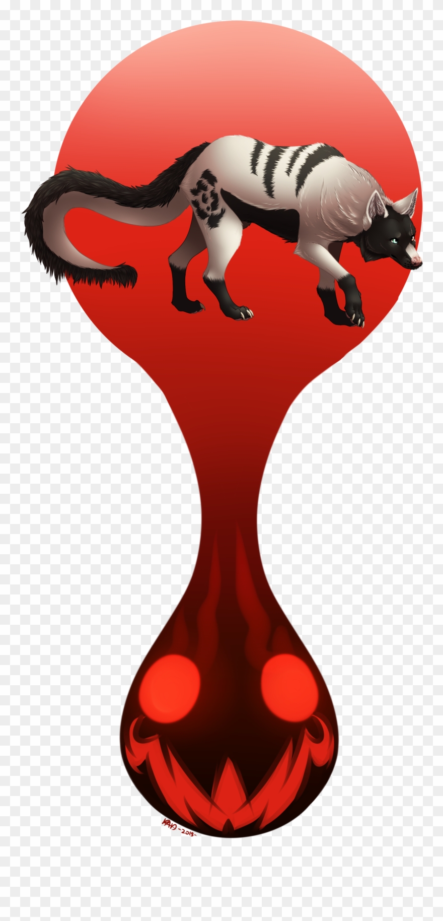 Scared Of My Own Blood - Illustration Clipart