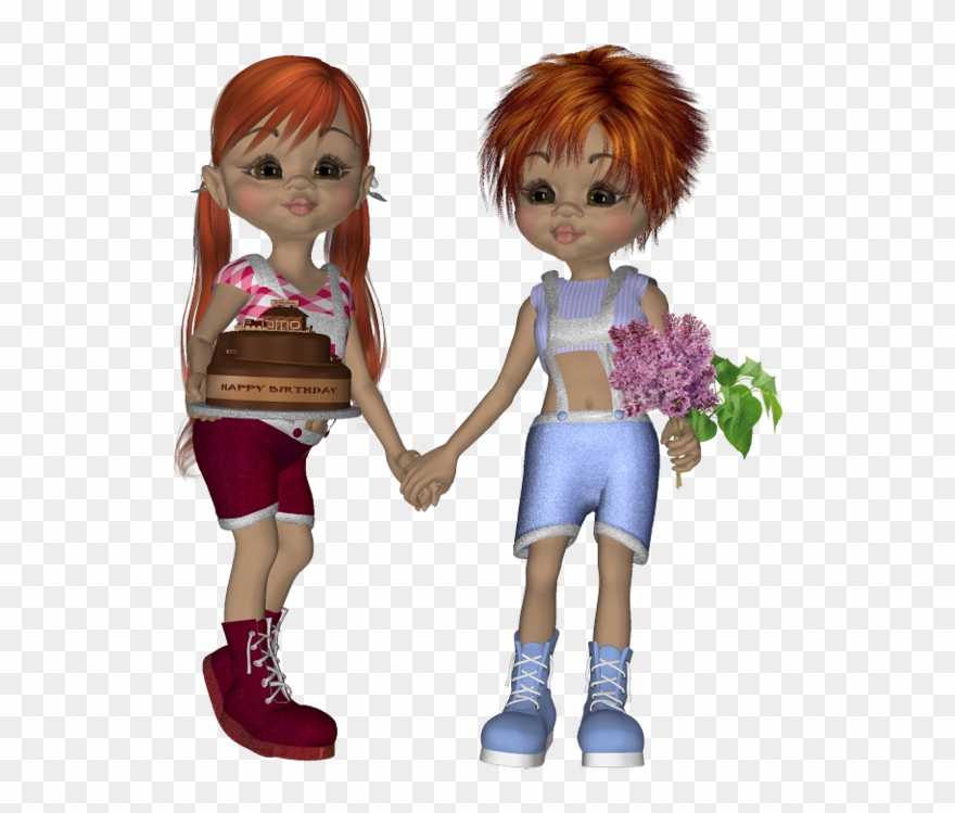 Cookies Psp, Tube, Clip Art, Couples, Anniversary, - Doll - Png Download