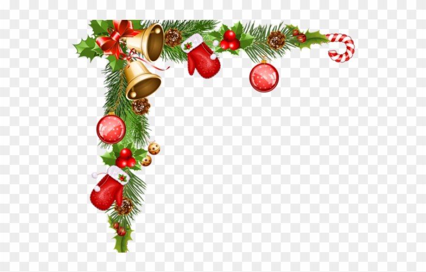 Christmas Ornaments Clipart Picture Frame - Transparent Christmas Border Clipart - Png Download