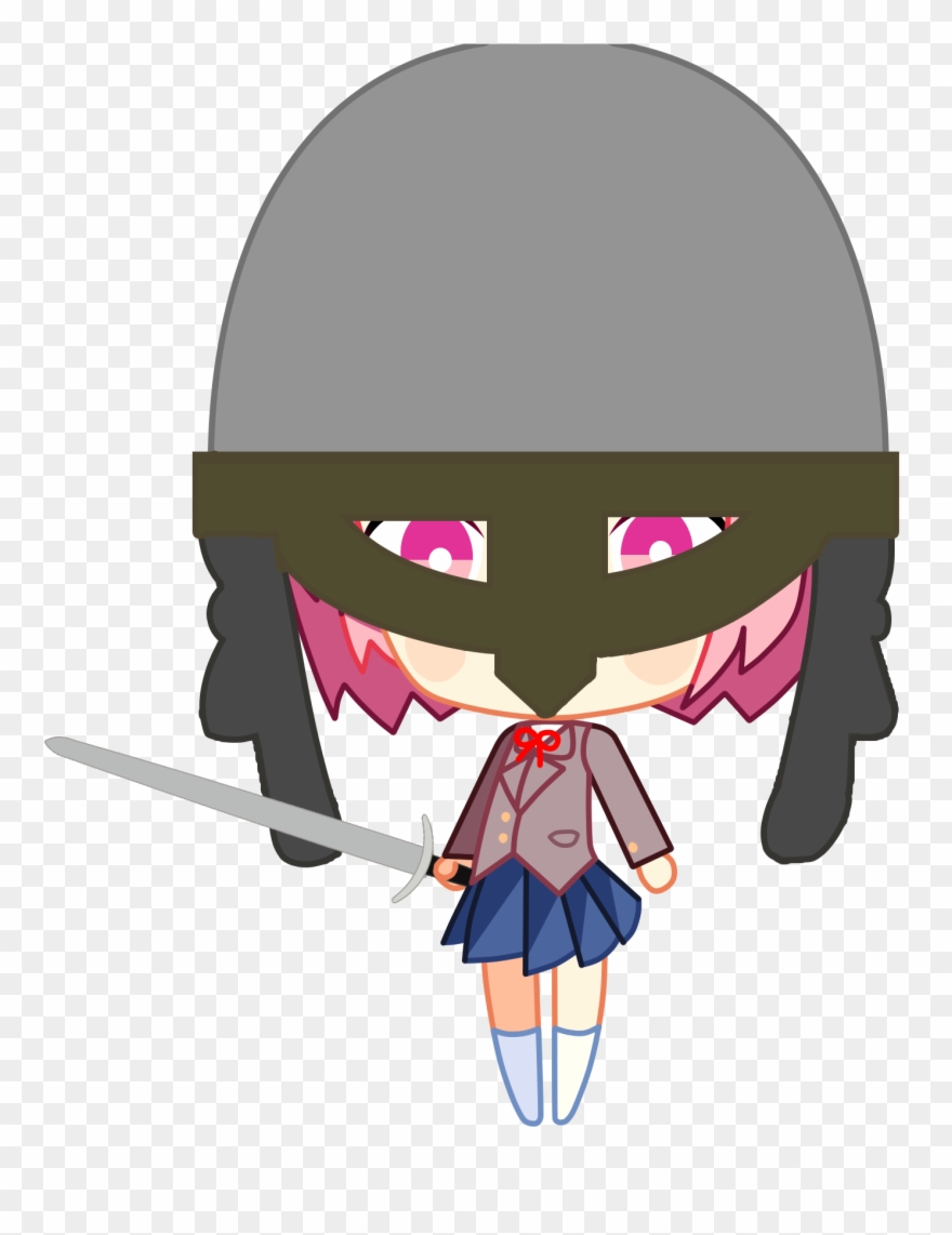Ddlc - Doki Doki Natsuki Chibi Clipart