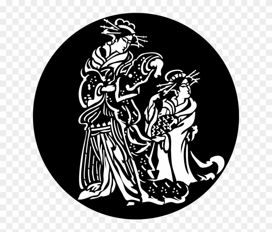 Asian Costumes - Illustration Clipart