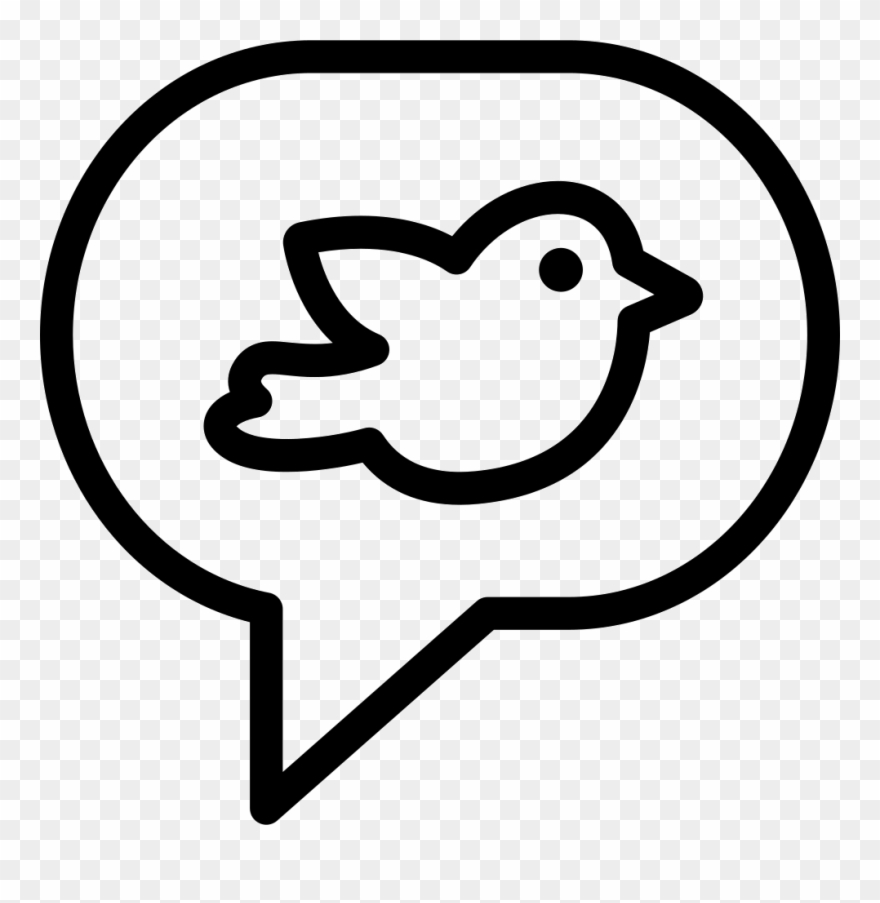 Thin Tweet Message Twitter Comments - Message Twitter Icon Clipart
