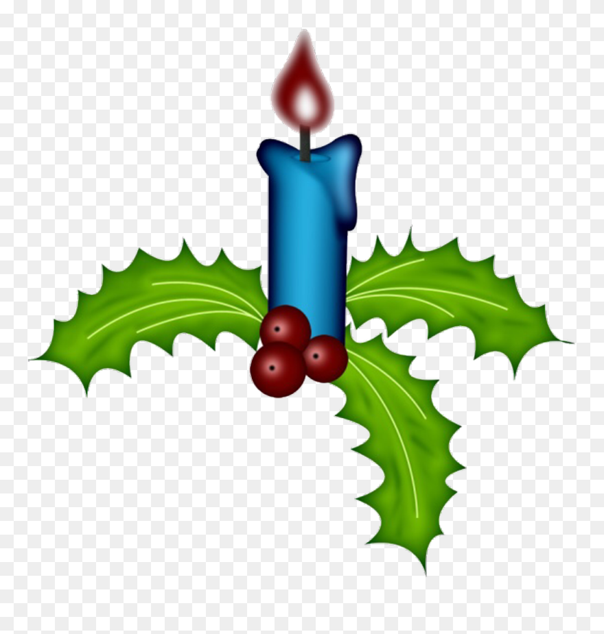 Christmas Candle Holly Freetoedit - Torque Parts Clipart