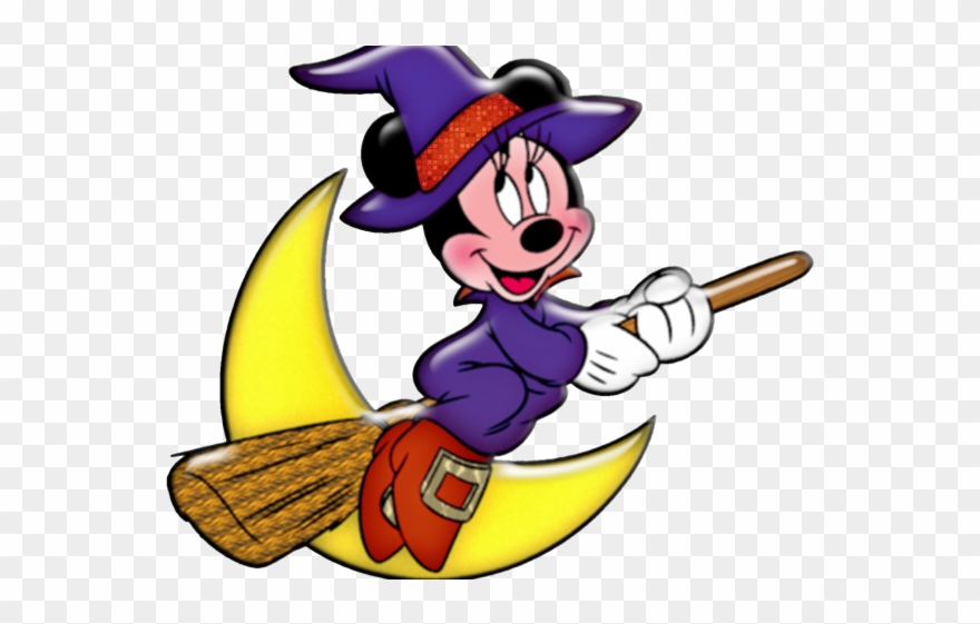 Witch Clipart Skirt - Minnie Mouse Halloween Clip Art - Png Download