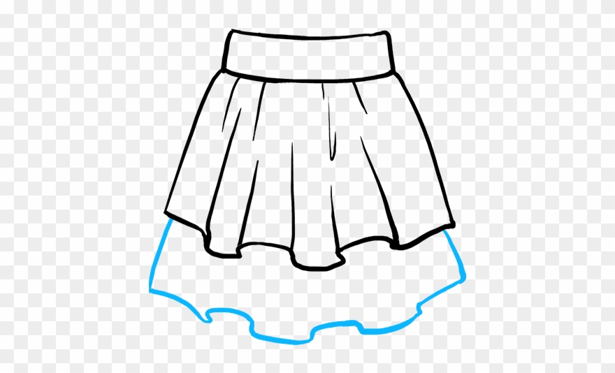 How To Draw Skirt - Miniskirt Clipart