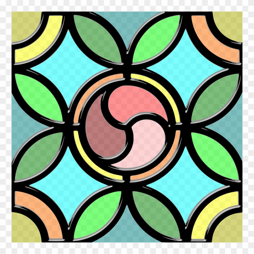 Medium Image - Stained Glass Clipart - Png Download