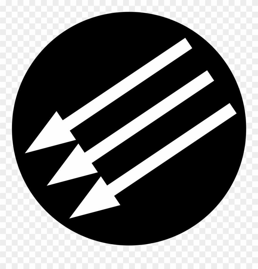 Perhaps The Greatest Socialist Symbol - Three Arrows Down Clipart