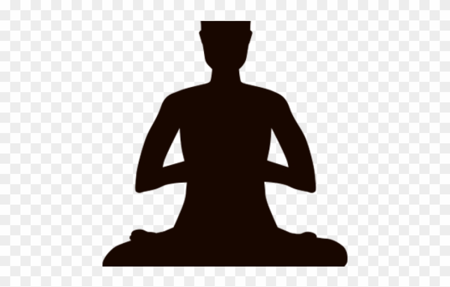 Meditation Clipart Group Meditation - Silueta Postavy - Png Download