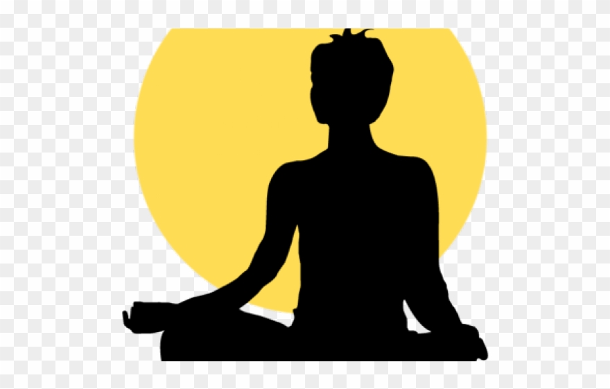 Meditation Clipart Yogo - Silhouette - Png Download
