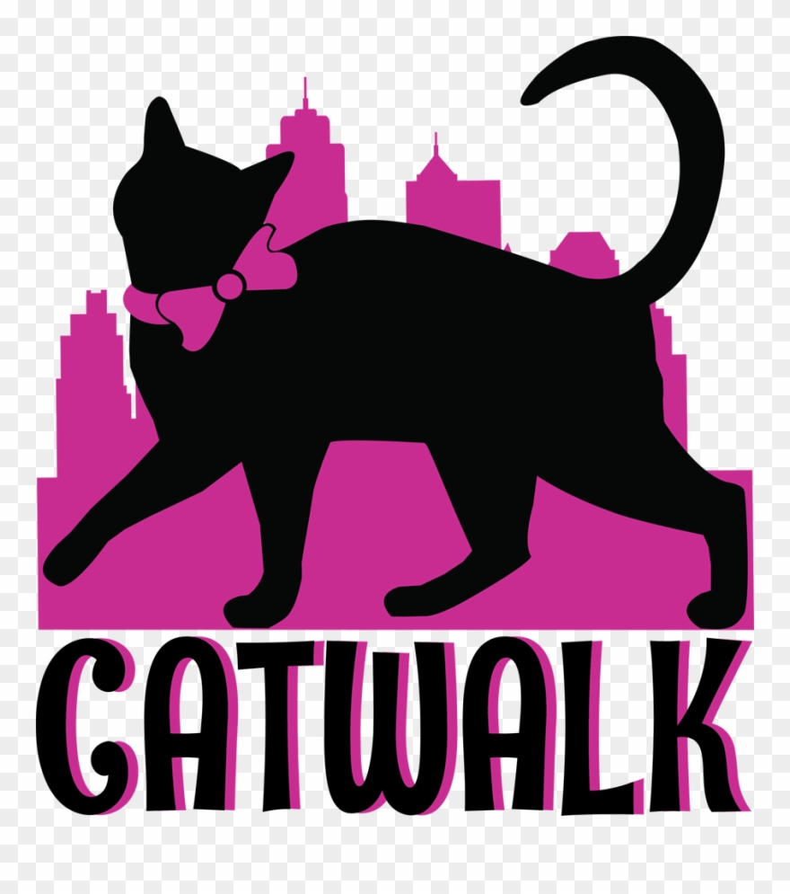 Elegant, Playful, Fashion Logo Design For Secretweapons - Cat Grabs Treat Clipart