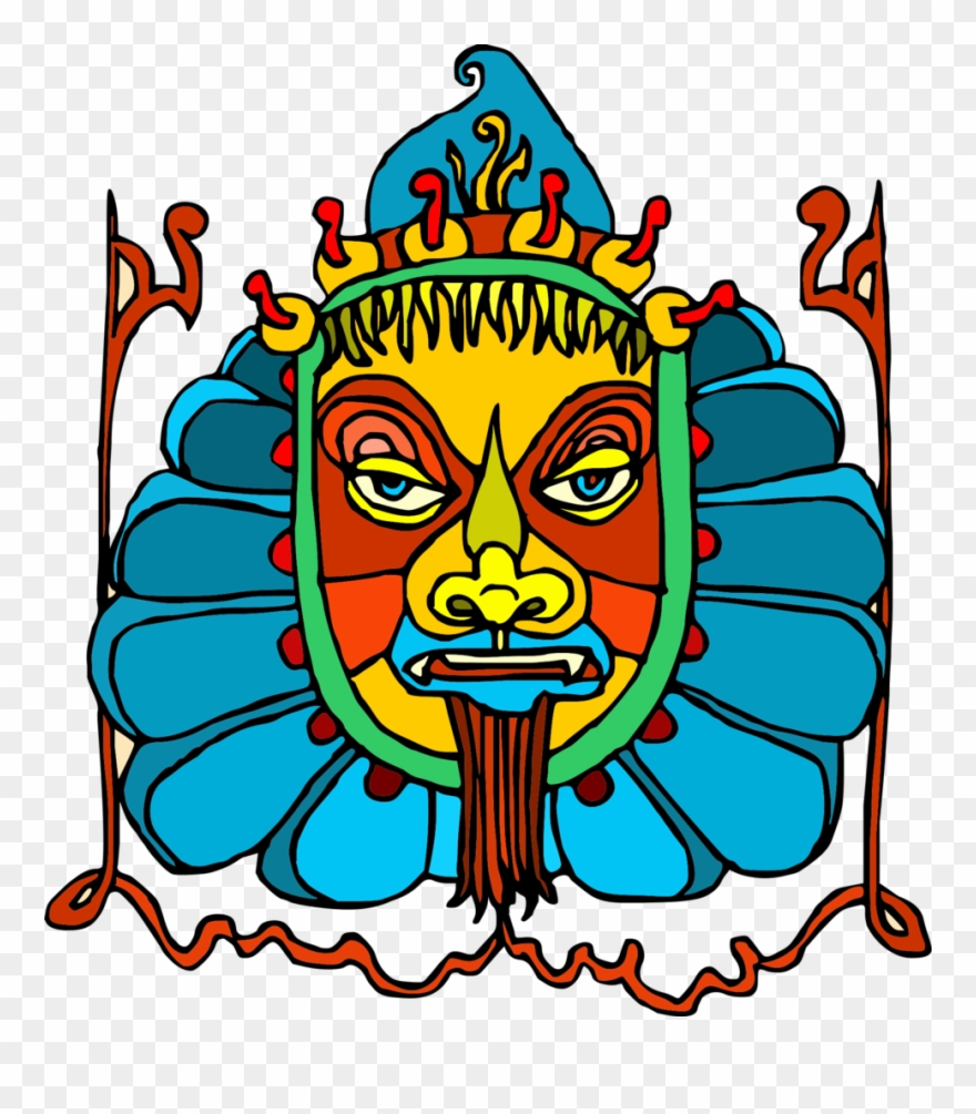 Egyptian Art Men's Printed Henley - Peking Opera Clipart