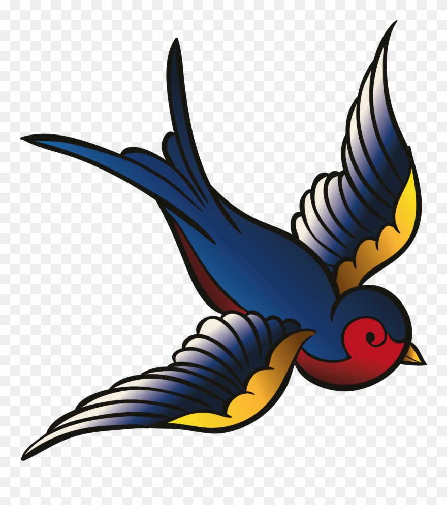 Bon Voyage, Court And Welcome Aboard, Bonnye - Desenho De Andorinha Colorido Clipart