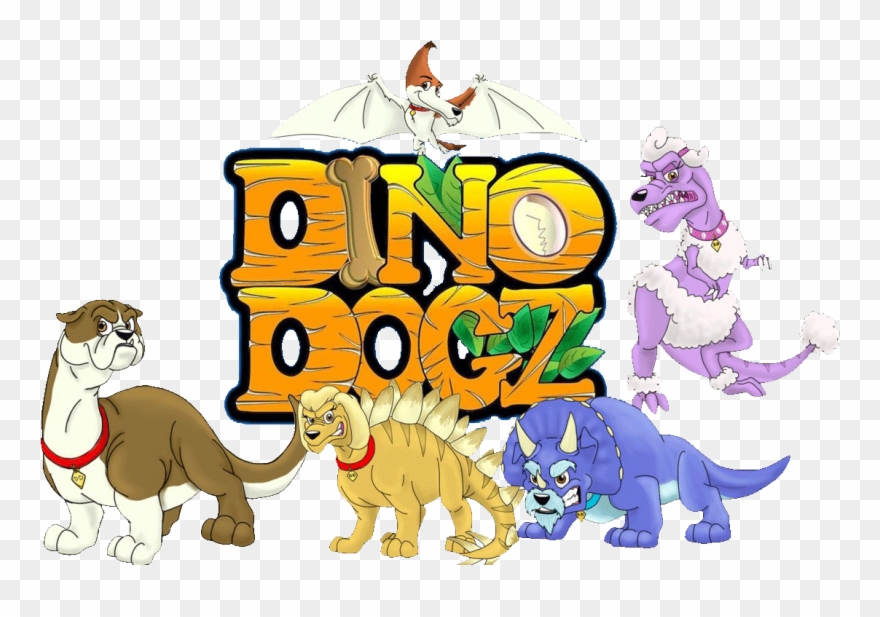 Dogz And Dinosaurs Collide Download The Free Dinodogz - Cartoon Clipart