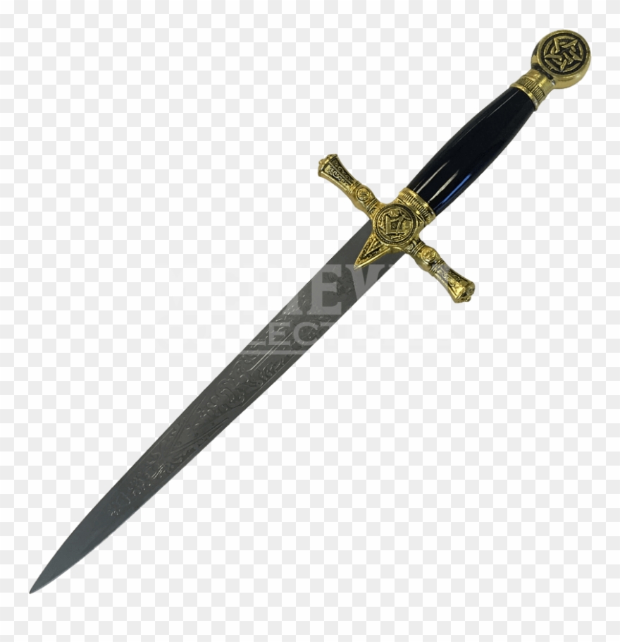 Transparent Dagger Masonic - Dagger Clipart
