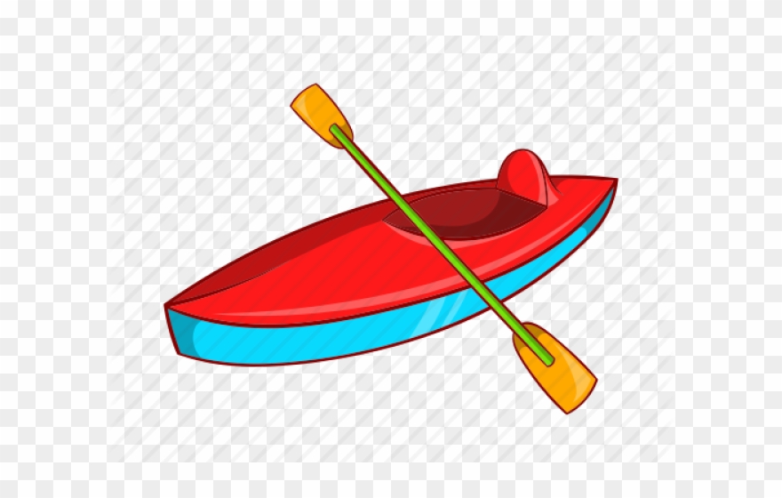 Canoe Clipart Animated - Kayaking Cartoon - Png Download